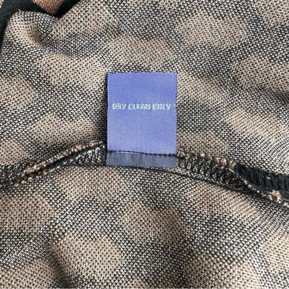 Vivienne Tam Brown Black Geometric Print Dress Size 12 NWT - Picture 7 of 7